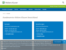 Tablet Screenshot of meinkonto.wolterskluwer.de